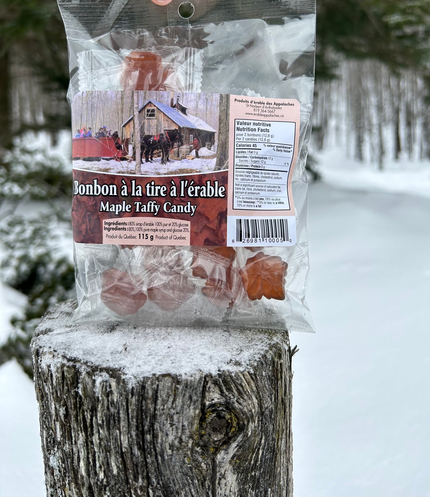 Bonbon à la tire d'érable