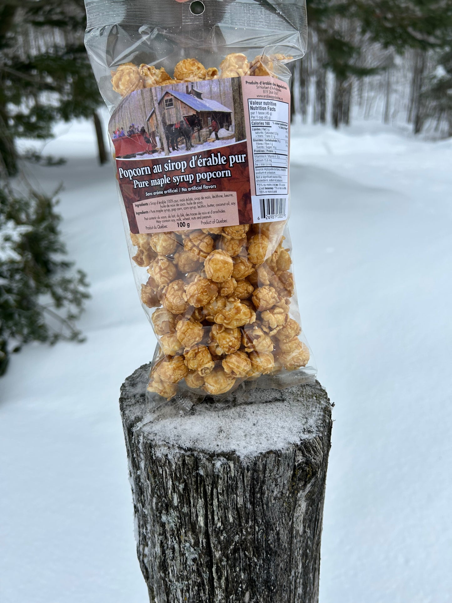 Popcorn à l'érable